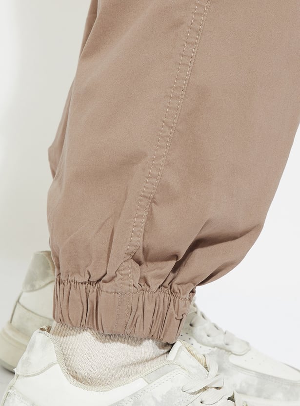 ALAYA F x URB_N Women Solid Baggy Fit Cargo Joggers