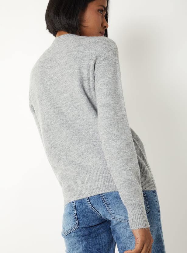 Women Embellished Sweater