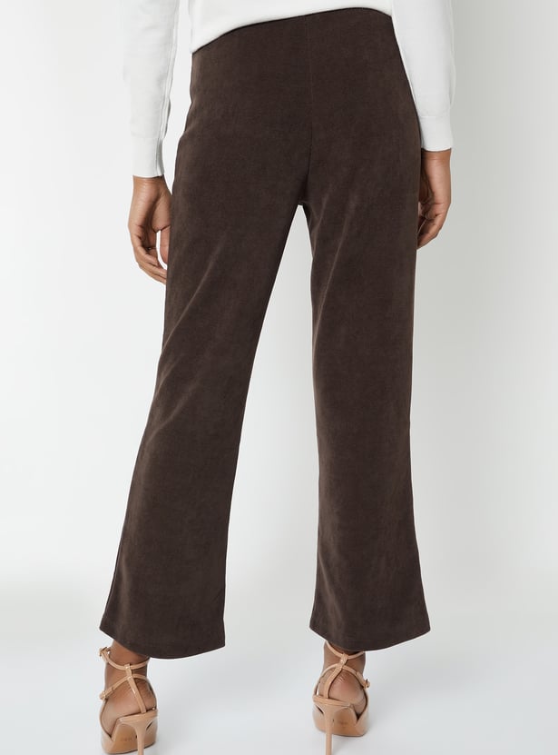 Kalki x Max Women Knit Textured Flared Trousers