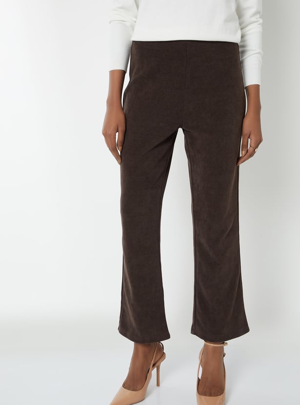 Kalki x Max Women Knit Textured Flared Trousers