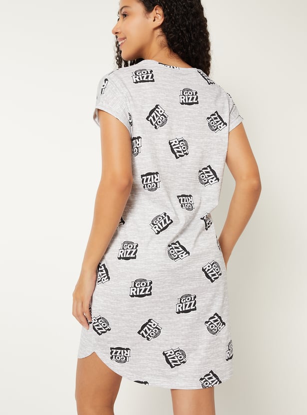 Women Printed Nightdress
