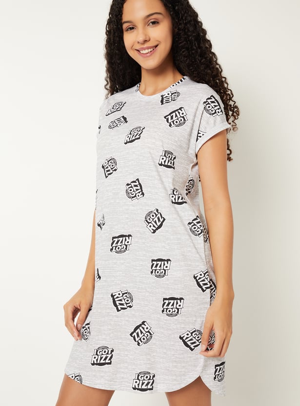 Women Printed Nightdress