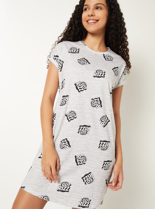 Women Printed Nightdress
