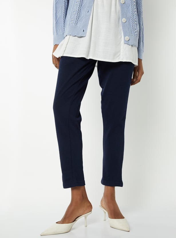 Women Knit Straight Pants