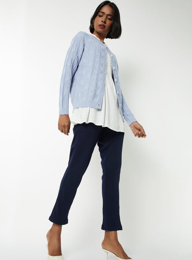 Women Knit Straight Pants
