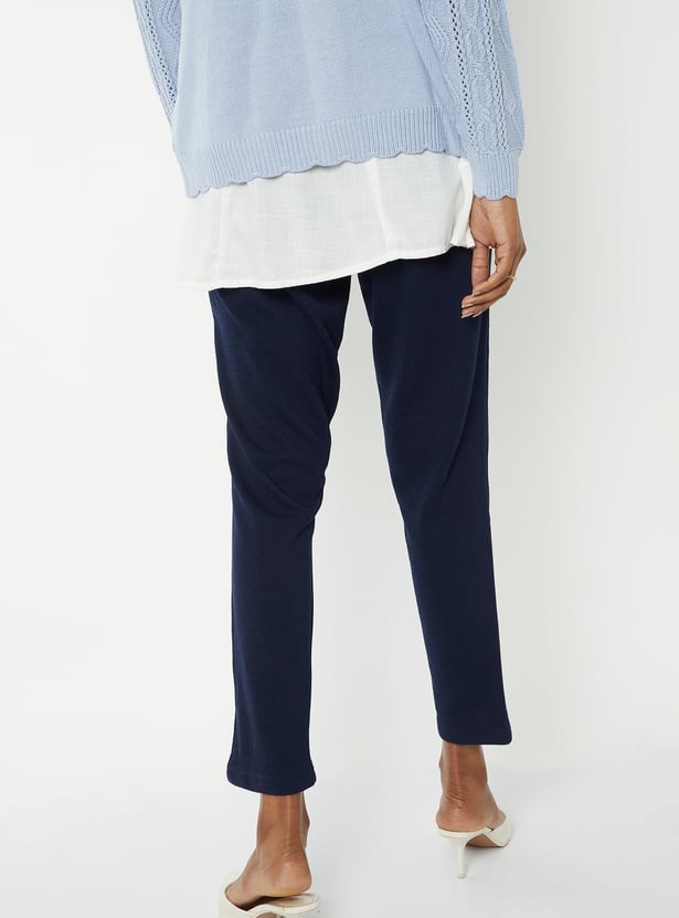 Women Knit Straight Pants