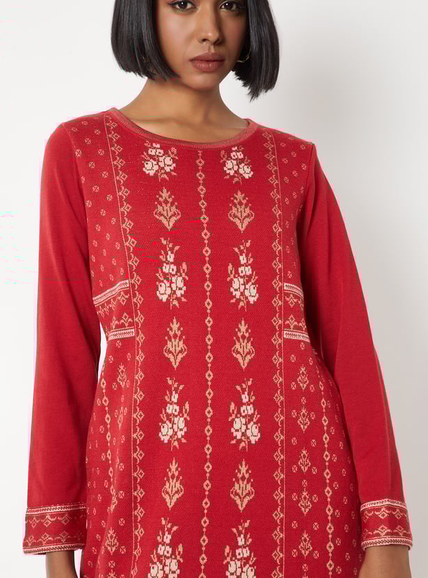 Women Knit Straight Kurta