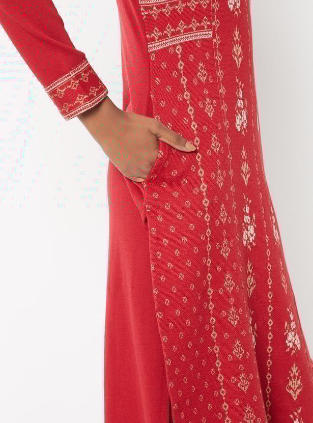 Women Knit Straight Kurta