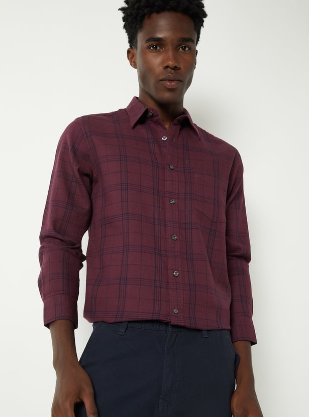 Men Checked Regular Fit Shirt