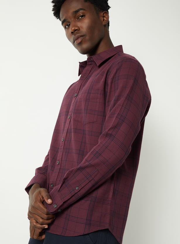Men Checked Regular Fit Shirt
