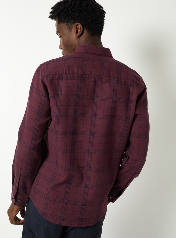 Men Checked Regular Fit Shirt