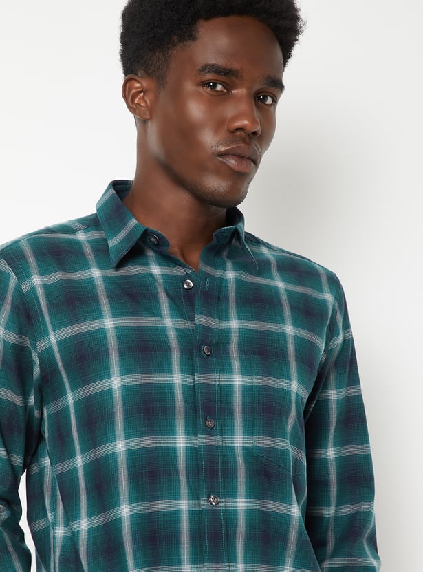 Men Checked Regular Fit Shirt