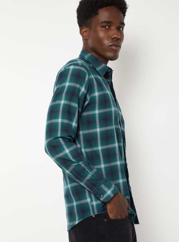 Men Checked Regular Fit Shirt
