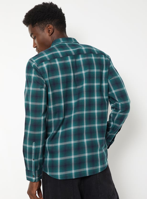 Men Checked Regular Fit Shirt