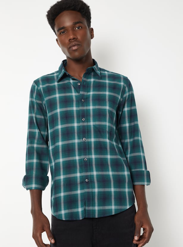Men Checked Regular Fit Shirt