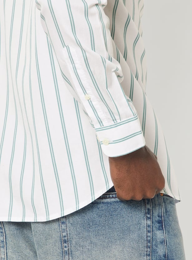 Men Striped Slim Fit Shirt