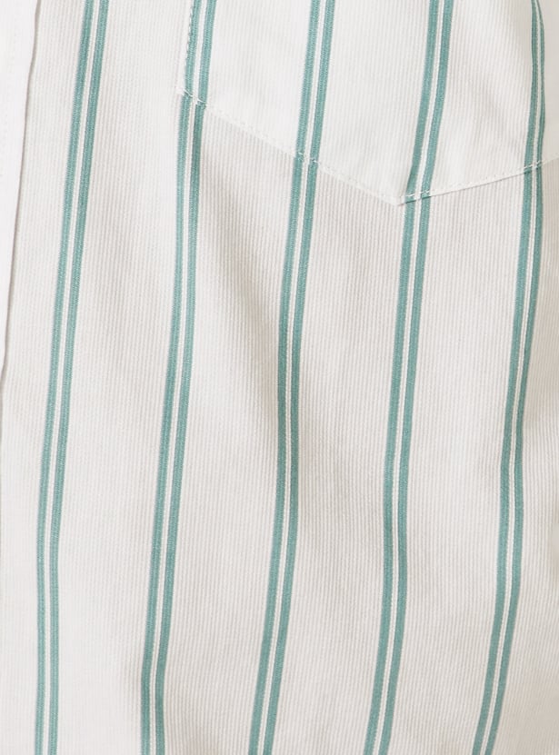 Men Striped Slim Fit Shirt