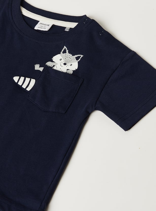 Boys Striped Shorts Set