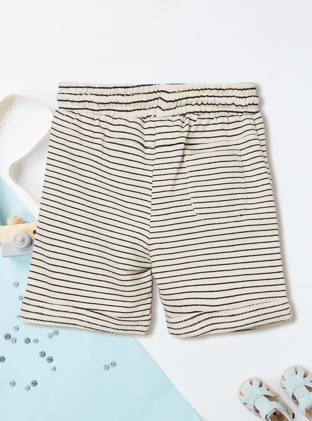 Boys Striped Shorts Set
