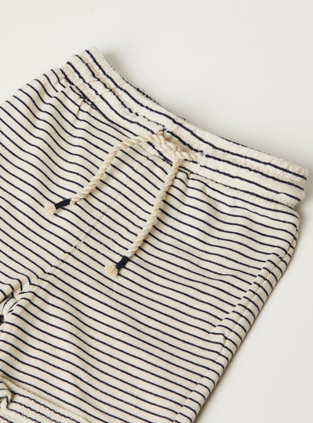 Boys Striped Shorts Set