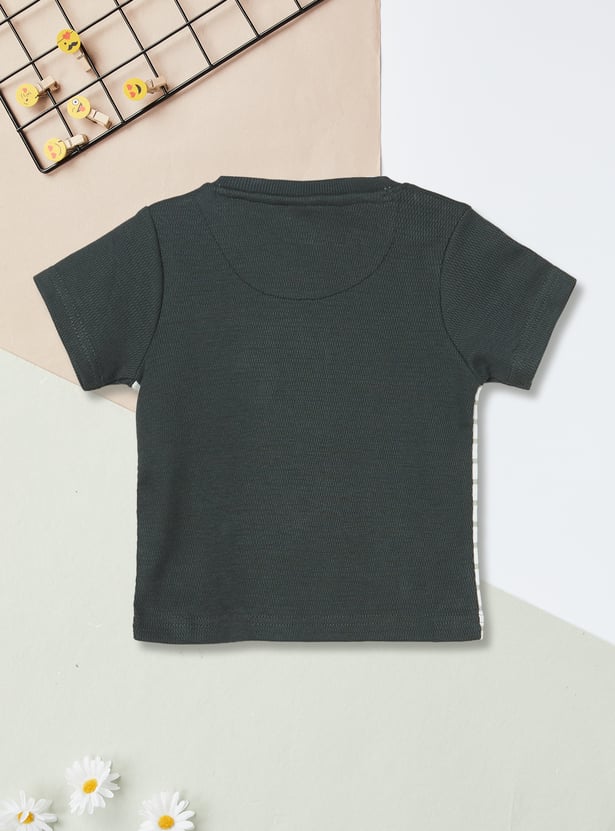 Boys Striped Shorts Set