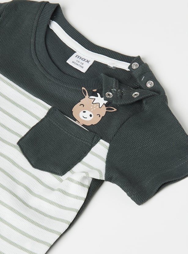 Boys Striped Shorts Set