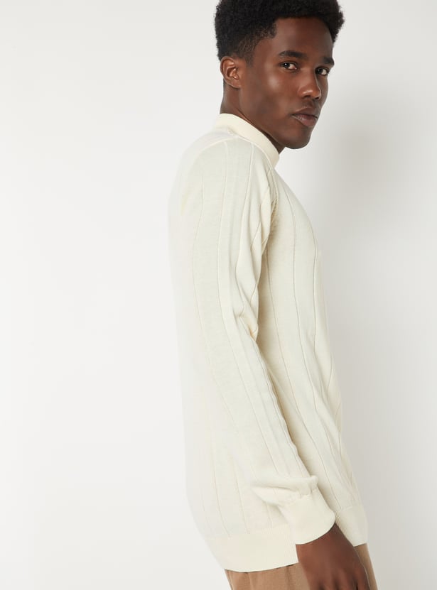 Men Knit Slim Fit Sweater