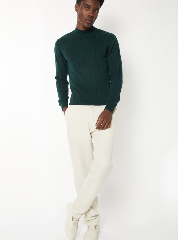 Men Knit Slim Fit Sweater