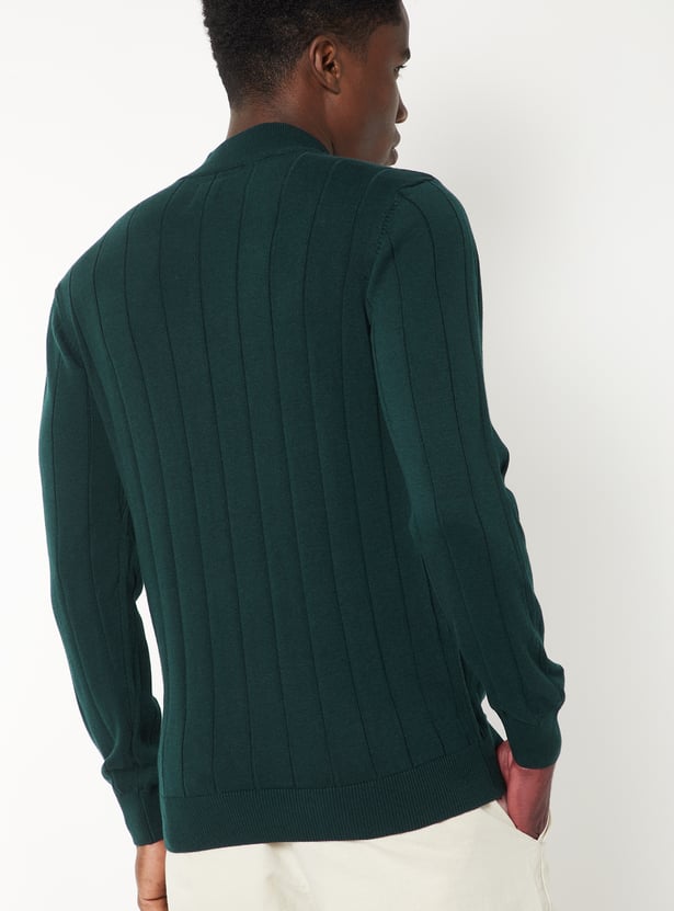 Men Knit Slim Fit Sweater