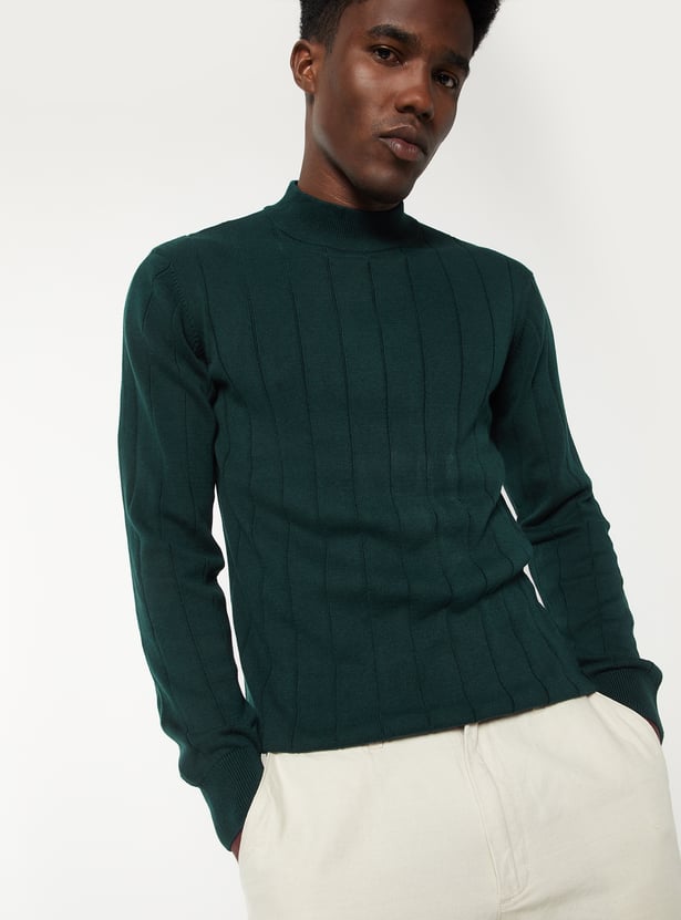 Men Knit Slim Fit Sweater