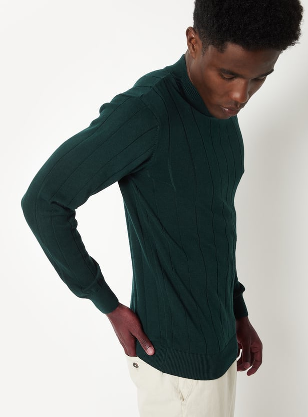 Men Knit Slim Fit Sweater