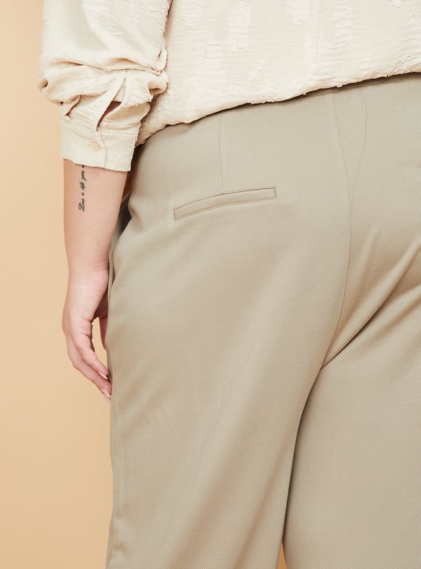 Women Textured Trousers