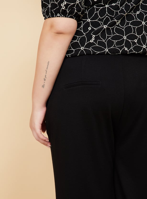 Women Textured Trousers