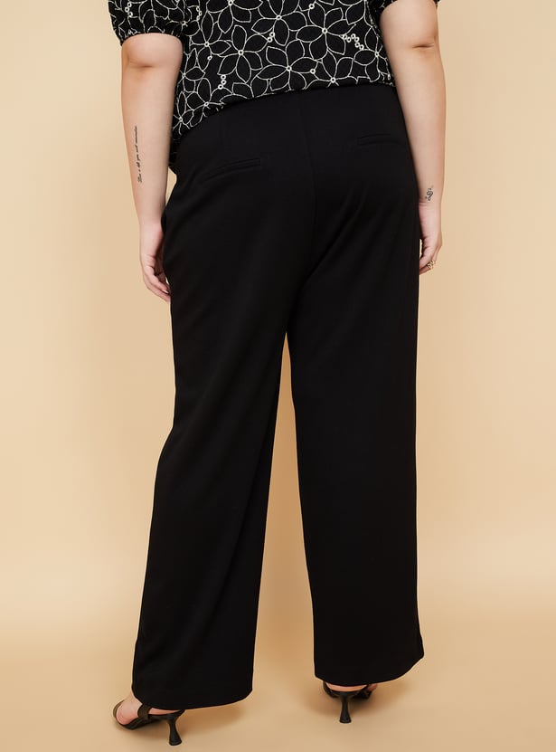 Women Textured Trousers