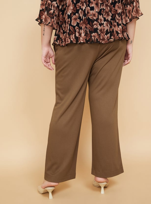 Women Textured Trousers