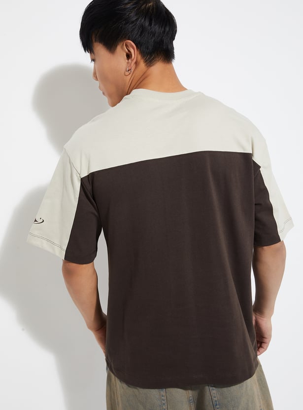 URB_N Men Colourblock Oversized T-shirt