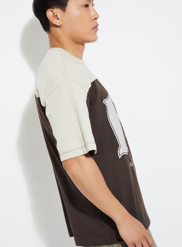 URB_N Men Colourblock Oversized T-shirt