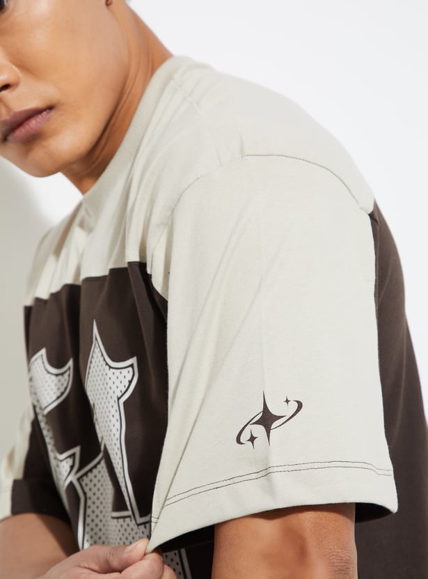 URB_N Men Colourblock Oversized T-shirt