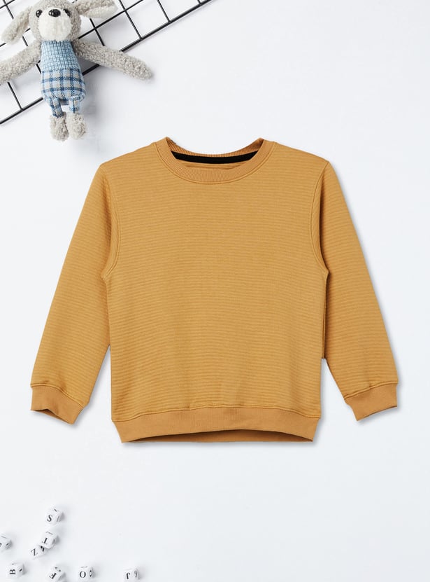 Boys Knit Oversized Sweatshirt