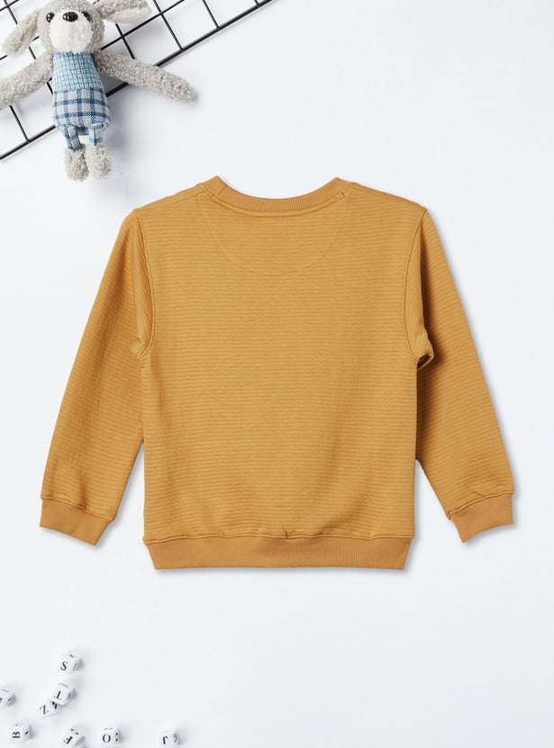 Boys Knit Oversized Sweatshirt