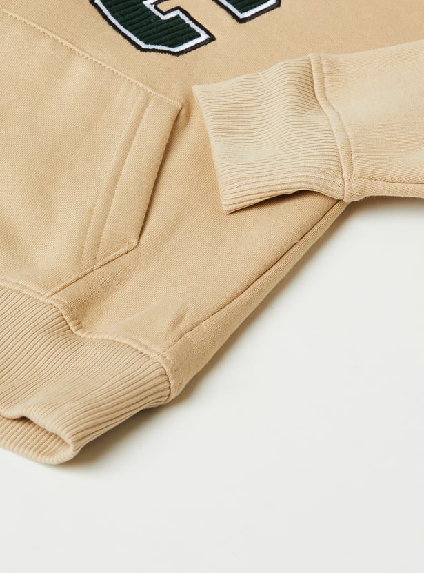 Boys Printed Fleece Lined Oversized Sweatshirt