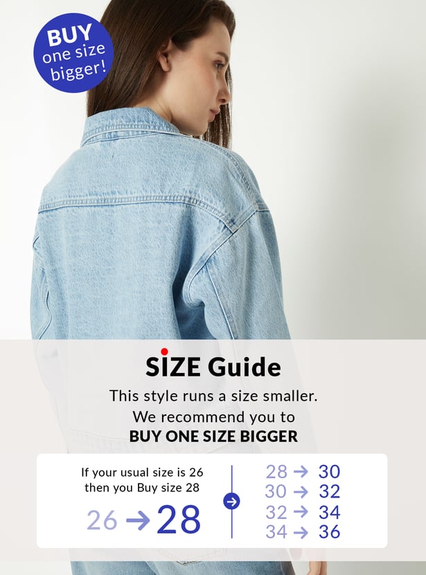 Women Washed Denim Jacket
