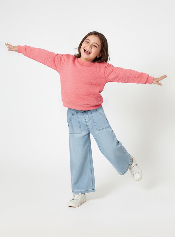 Girls Knit Sweatshirt