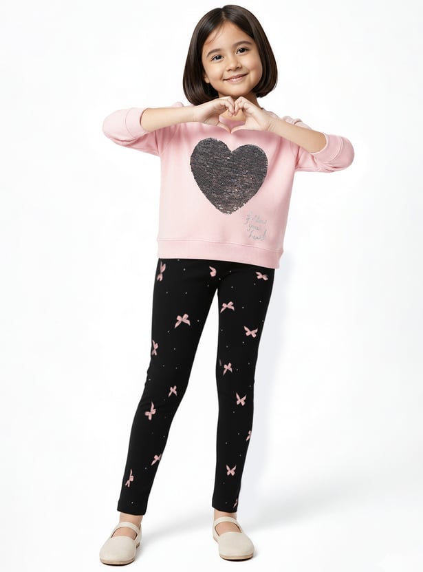 Girls Sequinned Sweatshirt