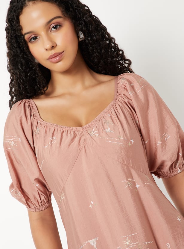 Women Printed A-line Dress