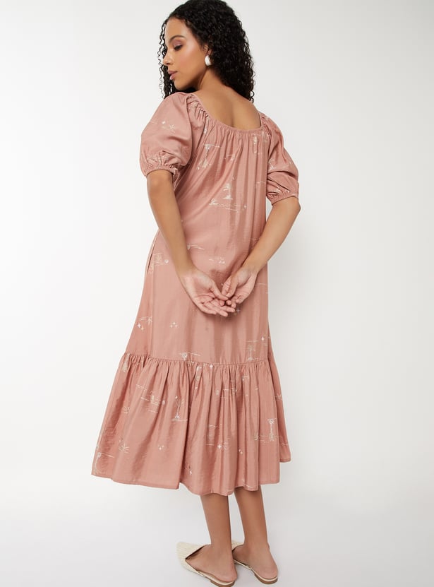 Women Printed A-line Dress