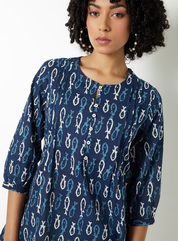Women Printed Straight Kurti