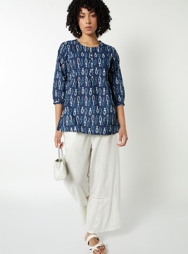 Women Printed Straight Kurti