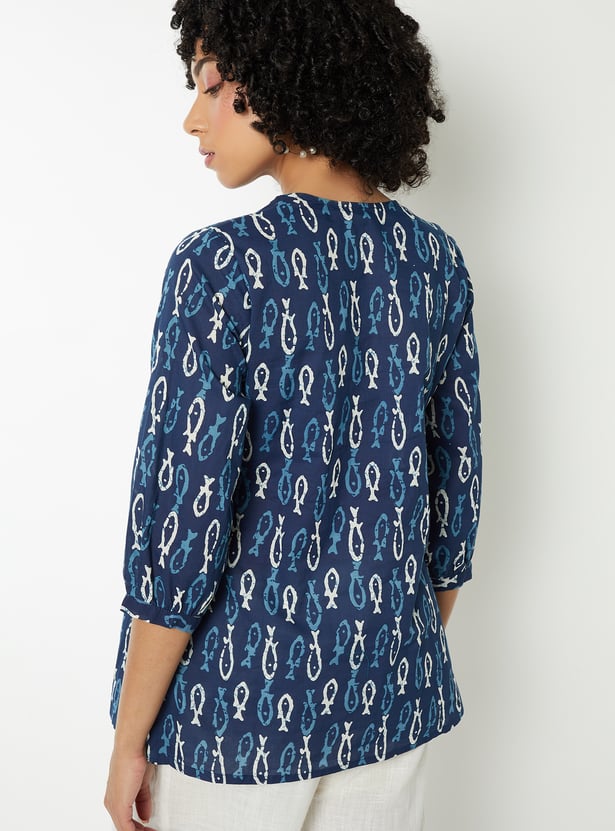 Women Printed Straight Kurti
