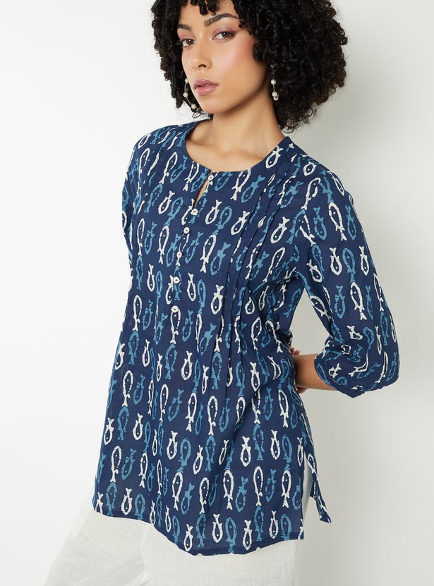 Women Printed Straight Kurti